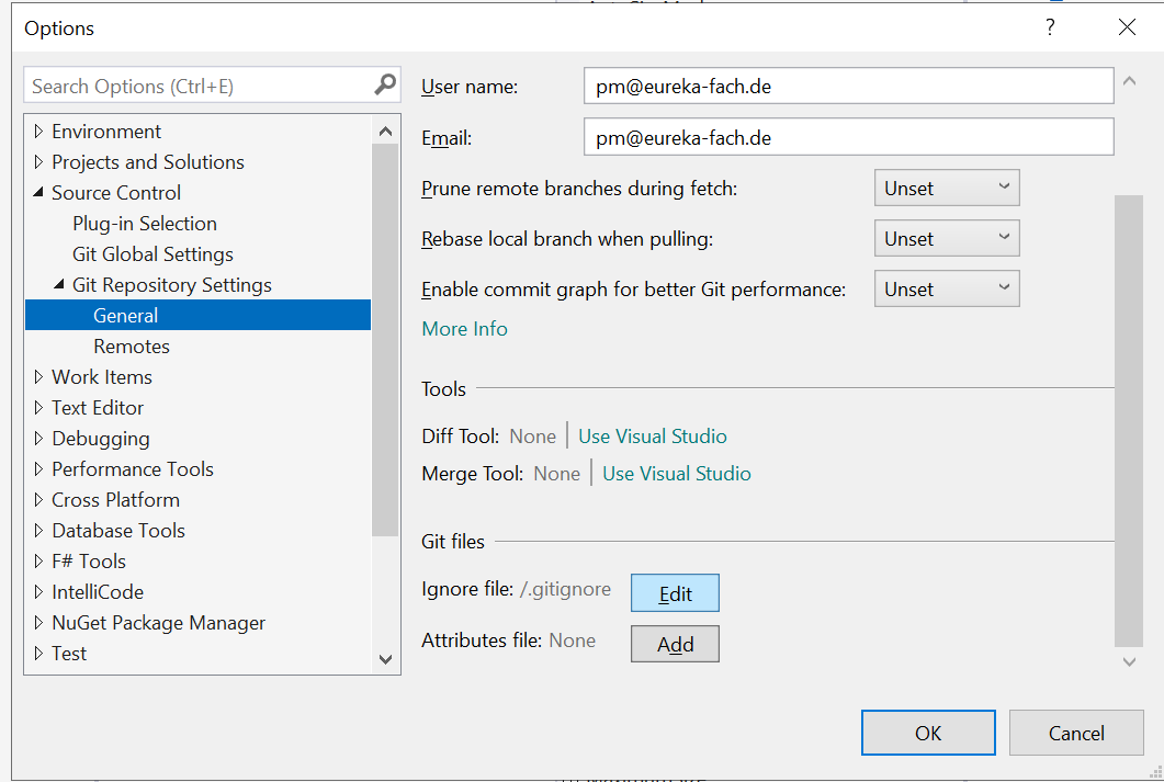 Alt Adding a .gitignore file to a project