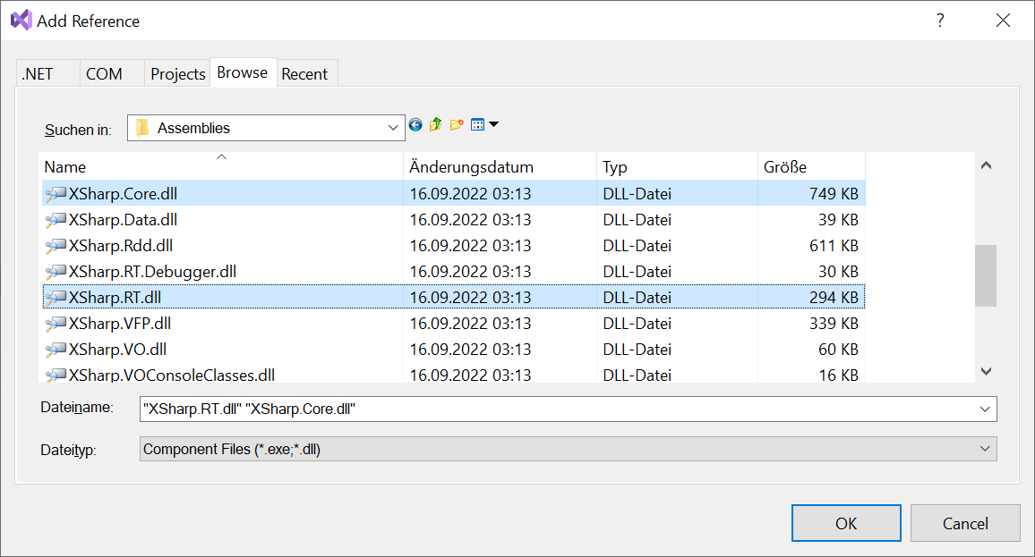 Alt Choosing a dll file as a reference