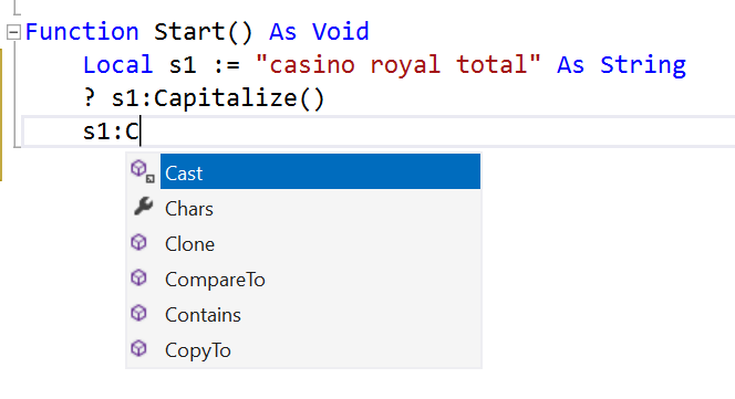 Alt The extension method "feels" and behaves like a "real" method but it's not shown by intellisense