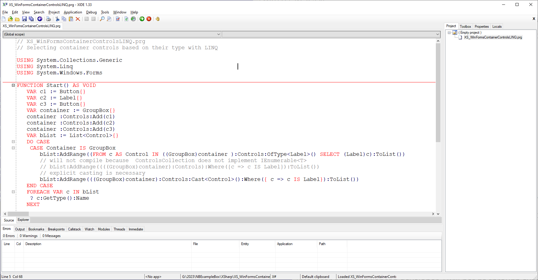 XIDE is the IDE for most of the X# developers